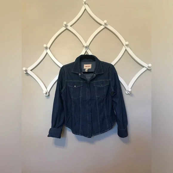 Lone Star Junior Size Large Denim Shirt/Jacket with Hidden Snap-Front Closure. - Picture 3 of 8